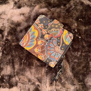 Vera Bradley Kensington Small Wallet paisley cotton